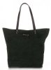 GEANȚĂ DIN PIELE shopper bag Vittoria Gotti verde de sticlă V915